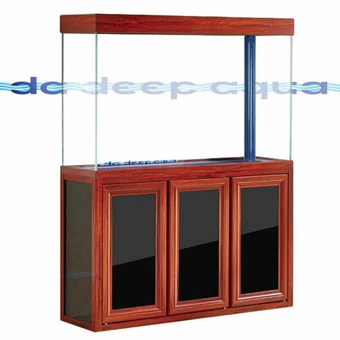 DaDeepAqua 135 Gallon Tempered Glass Aquarium Redwood - AD-1260-RW