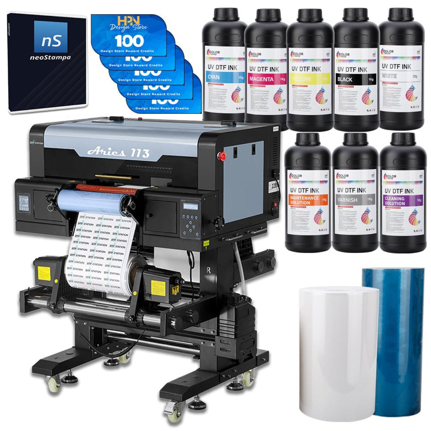 DTF Station Aries 113 UV 12" DTF Printer Bundle - BNDL-DTFS-ARIES-113-SPLY-S