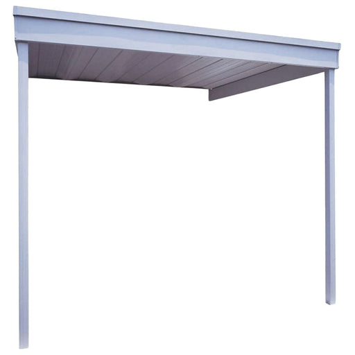 Arrow | Attached Carport/Patio Cover 10x10x8.5 ft Flute Grey PC1010