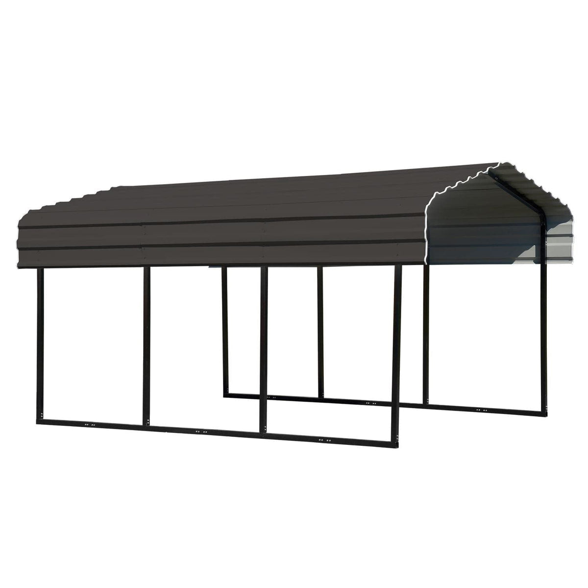 Arrow | Carport 10x15x7 ft Charcoal CPHC101507