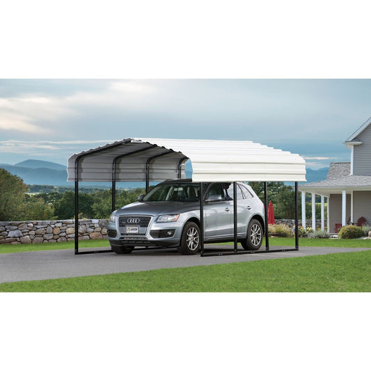 Arrow | Carport 10x20x7 ft Eggshell CPH102007