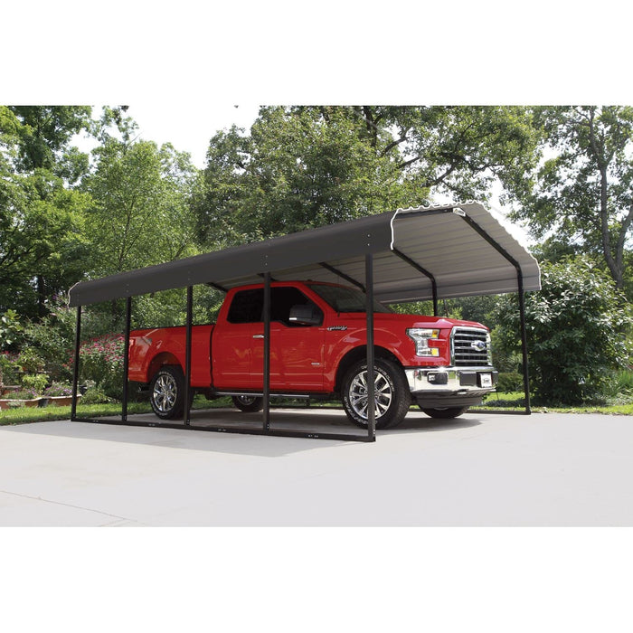 Arrow | Carport 12x20x7 ft Charcoal CPHC122007