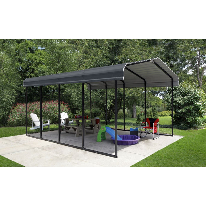 Arrow | Carport 12x20x9 ft Charcoal CPHC122009