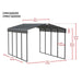 Arrow | Carport 12x20x9 ft Charcoal CPHC122009