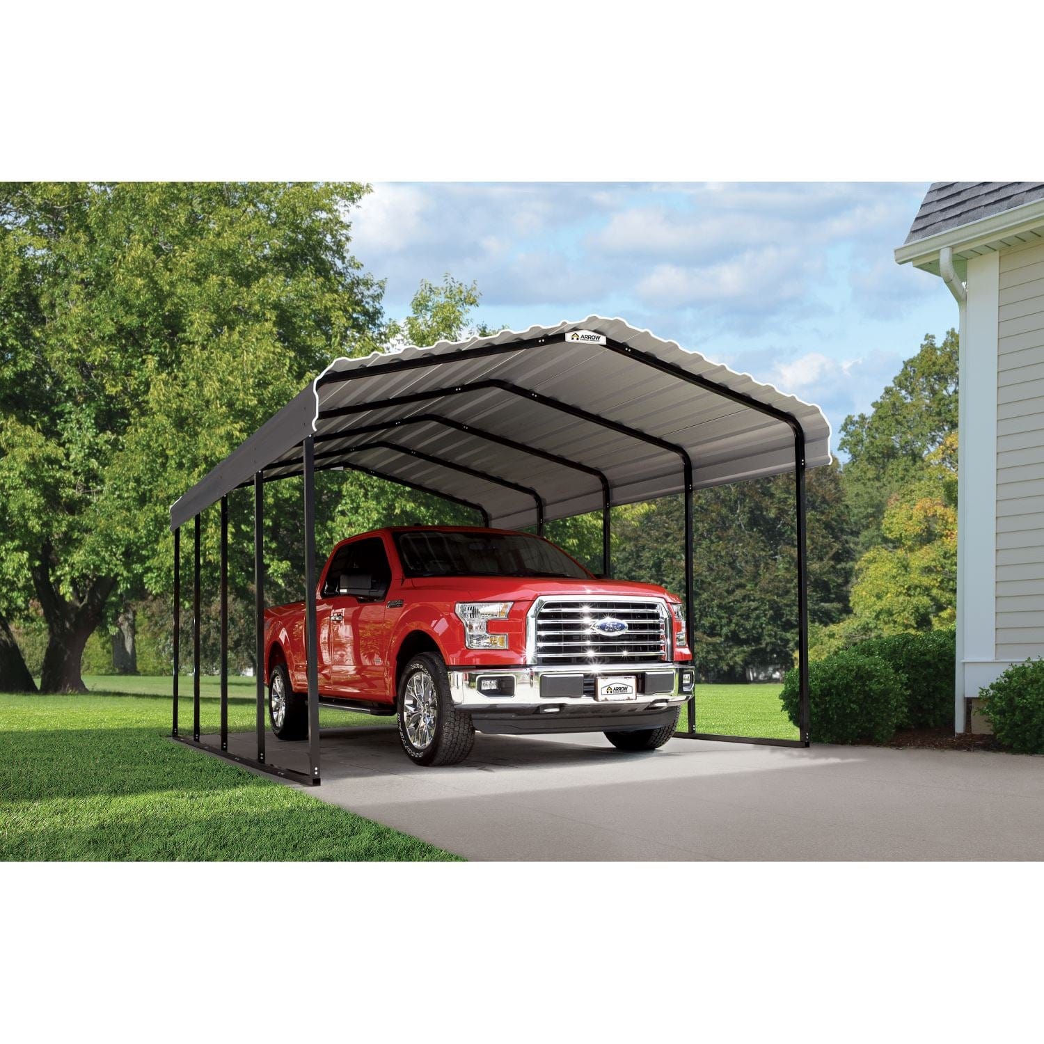 Arrow | Carport 12x20x9 ft Charcoal CPHC122009