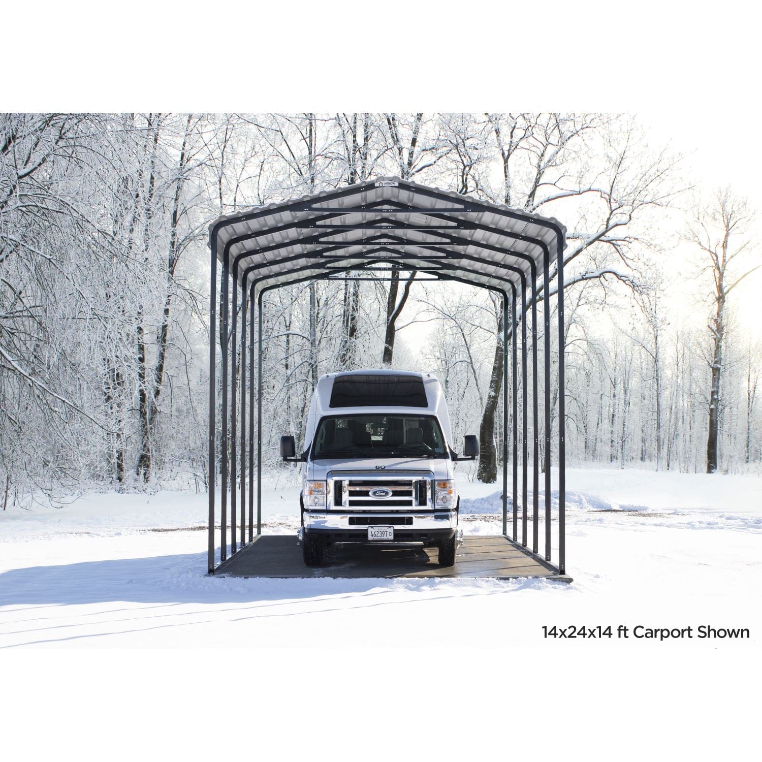 Arrow | Carport 14x29x14 ft Eggshell CPH142914