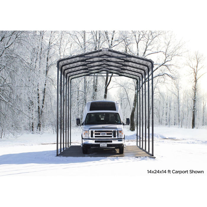 Arrow | Carport 14x38x14 ft Eggshell CPH143814