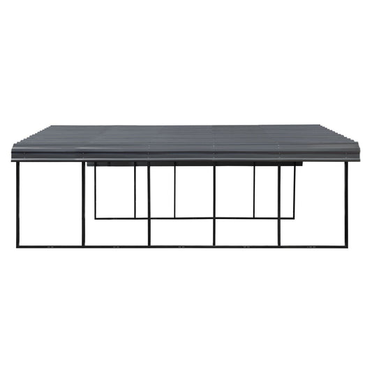 Arrow | Carport 20x24x7 ft Charcoal CPHC202407