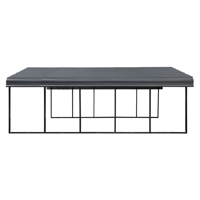 Arrow | Carport 20x24x7 ft Charcoal CPHC202407