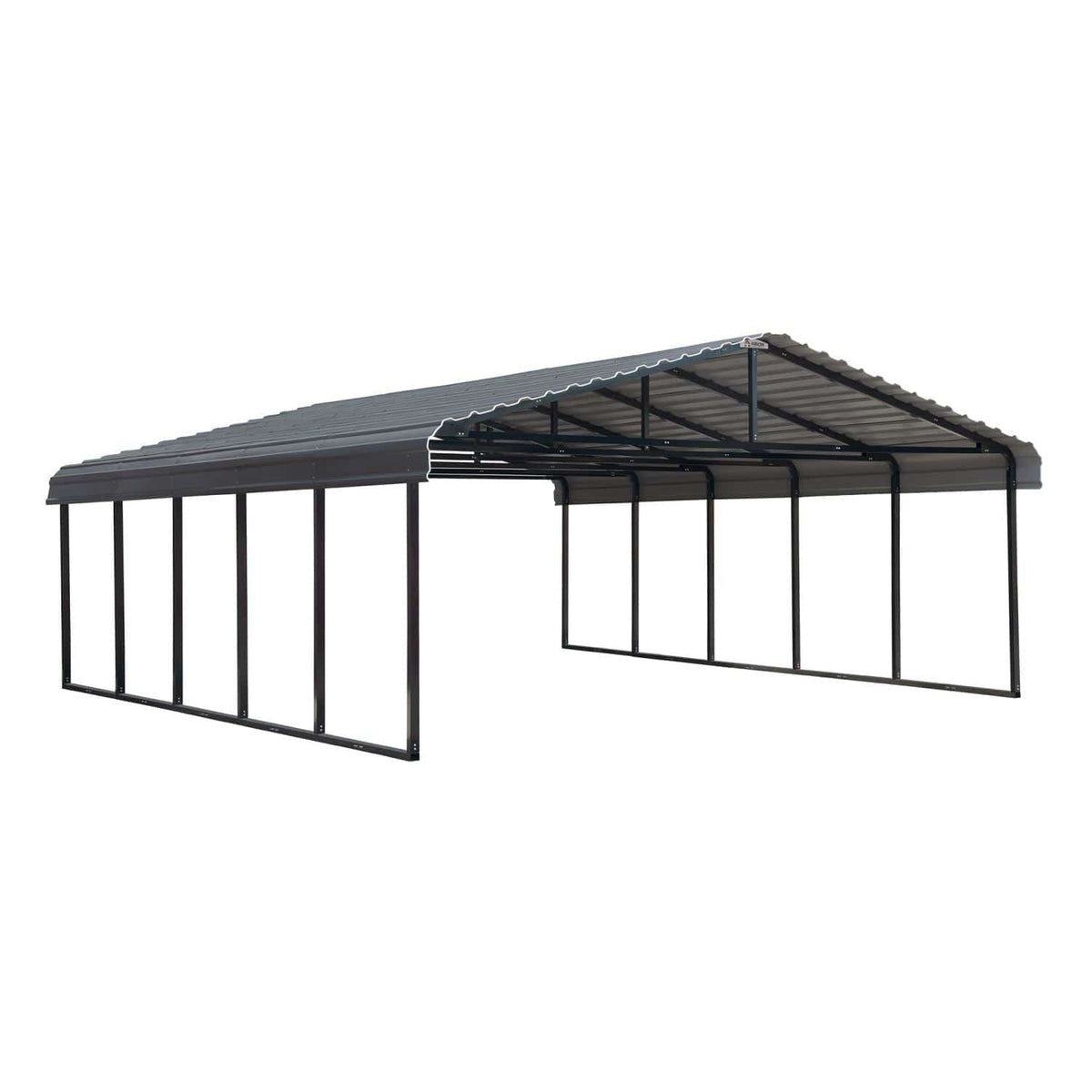 Arrow | Carport 20x24x7 ft Charcoal CPHC202407