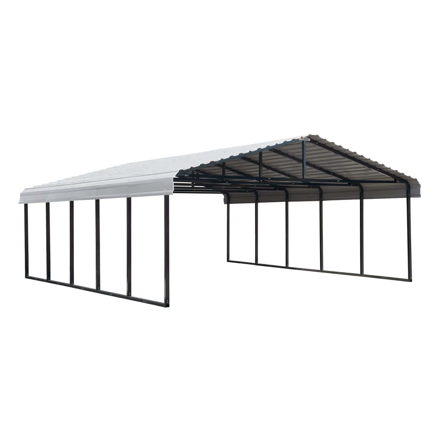 Arrow | Carport 20x24x7 ft Eggshell CPH202407