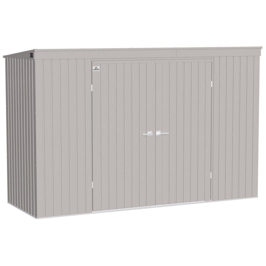 Arrow | Elite Steel Storage Shed, 10x4 ft. Cool Grey EP104CG