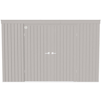 Arrow | Elite Steel Storage Shed, 10x4 ft. Cool Grey EP104CG