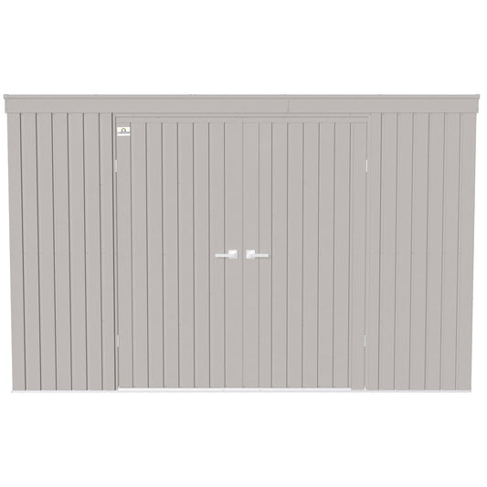 Arrow | Elite Steel Storage Shed, 10x4 ft. Cool Grey EP104CG