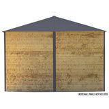 Arrow | Ironwood Steel Hybrid Shed Kit 10x12 ft. Galvanized Anthracite IWA1012