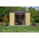 Arrow | Ironwood Steel Hybrid Shed Kit 8x8 ft. Galvanized Anthracite IWA88