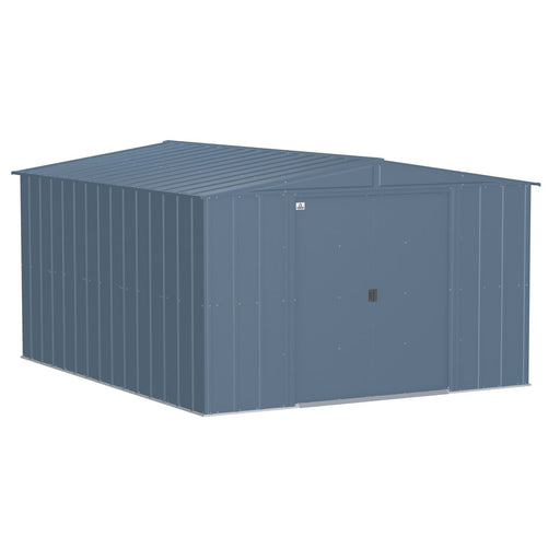 Arrow | Classic Steel Storage Shed, 10x12 ft., Blue Grey CLG1012BG