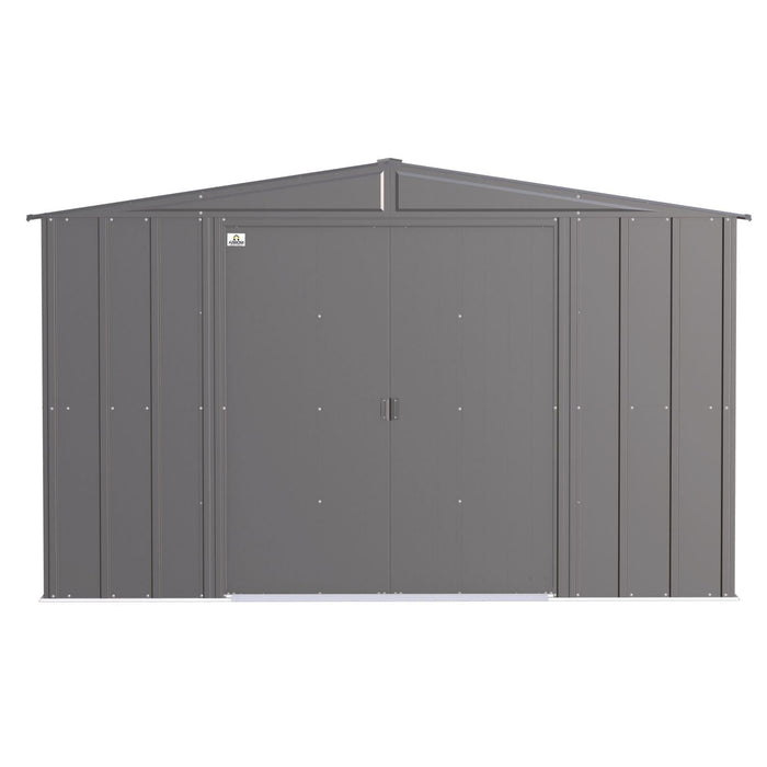 Arrow | Classic Steel Storage Shed, 10x12 ft., Charcoal CLG1012CC