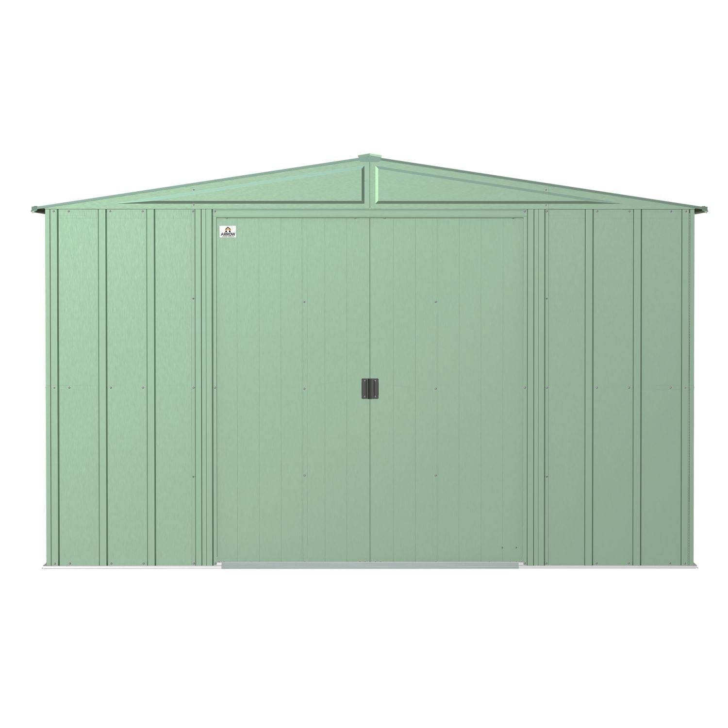 Arrow | Classic Steel Storage Shed, 10x12 ft., Sage Green CLG1012SG