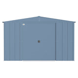 Arrow | Classic Steel Storage Shed, 10x14 ft., Blue Grey