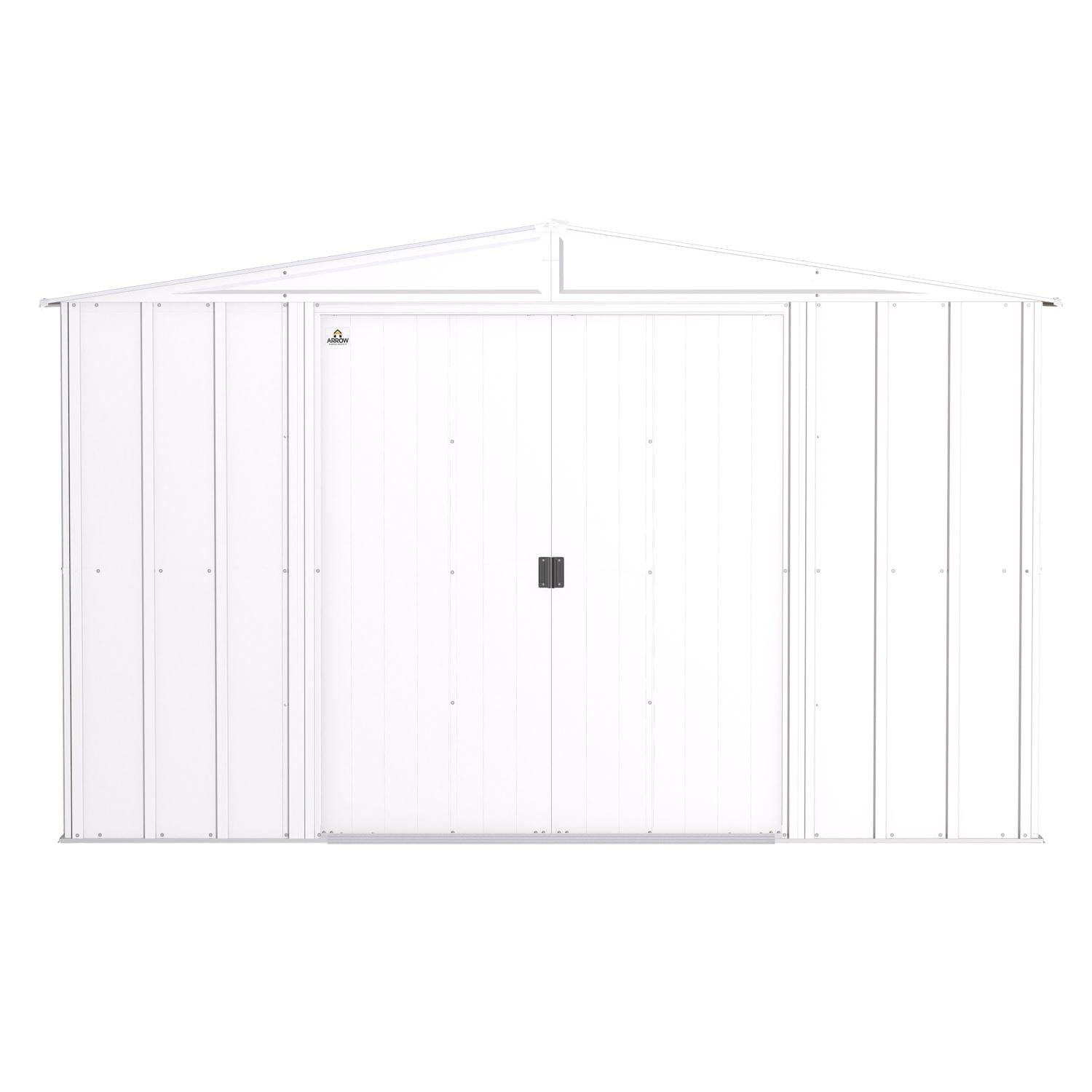 Arrow | Classic Steel Storage Shed, 10x14 ft., Flute Grey CLG1014FG