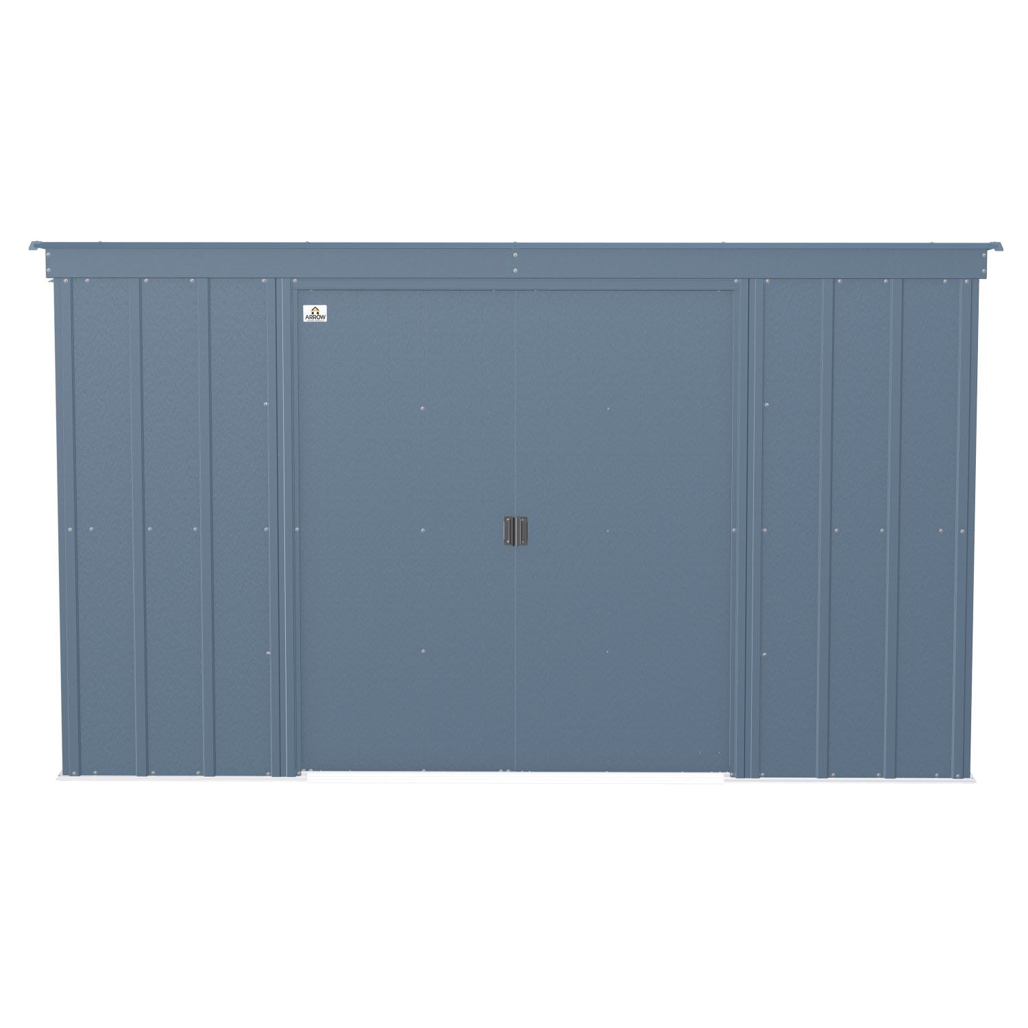 Arrow | Classic Steel Storage Shed, 10x4 ft., Blue Grey CLP104BG