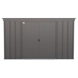 Arrow | Classic Steel Storage Shed, 10x4 ft., Charcoal CLP104CC