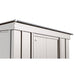 Arrow | Classic Steel Storage Shed, 10x4 ft., Flute Grey CLP104FG