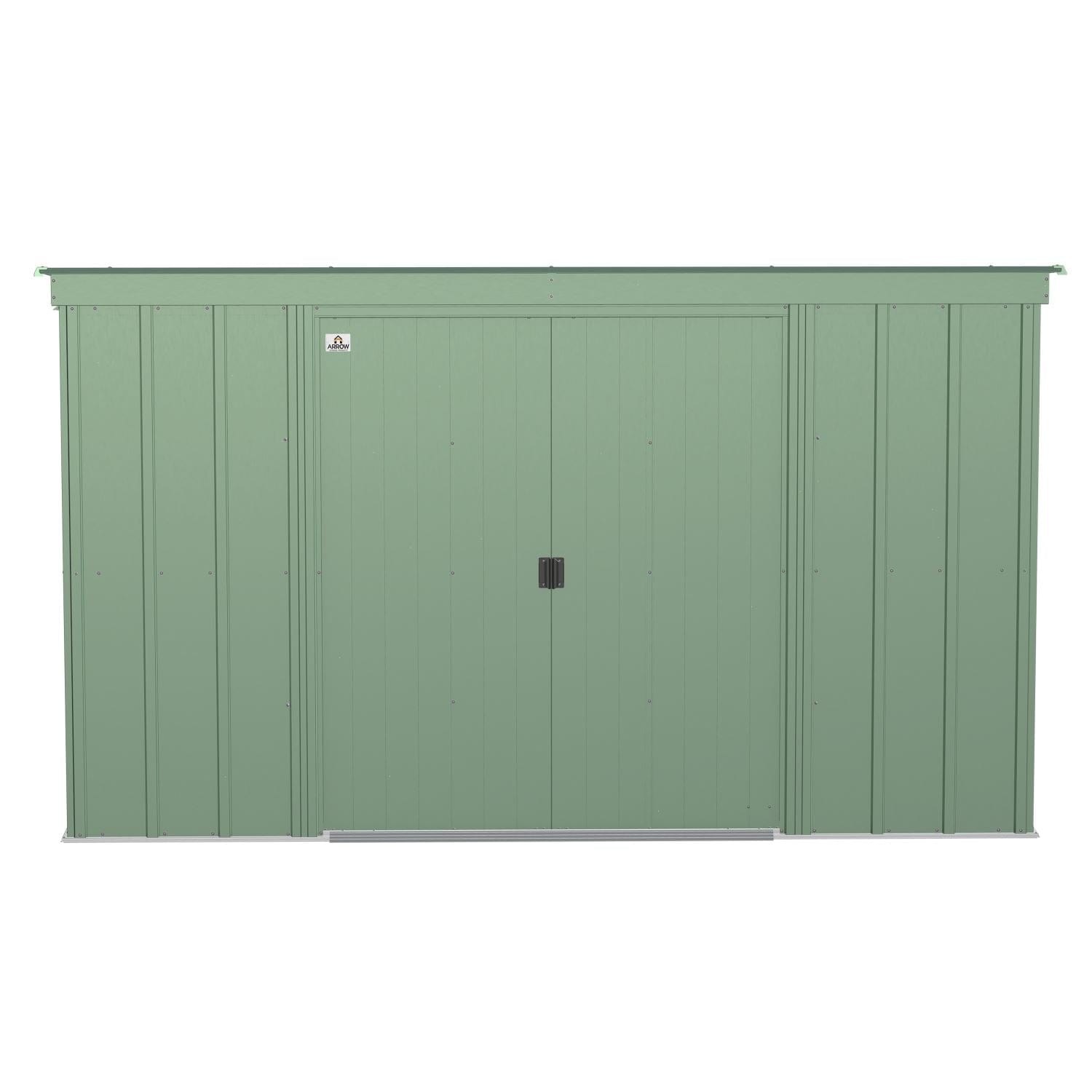 Arrow | Classic Steel Storage Shed, 10x4 ft., Sage Green CLP104SG