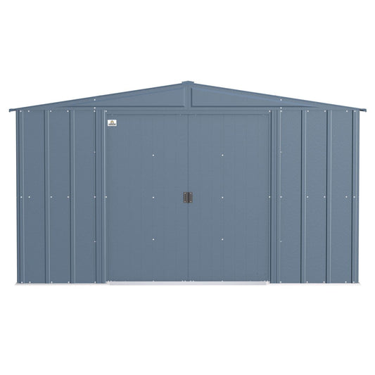 Arrow | Classic Steel Storage Shed, 10x8 ft., Blue Grey CLG108BG