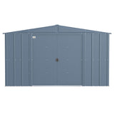 Arrow | Classic Steel Storage Shed, 10x8 ft., Blue Grey CLG108BG