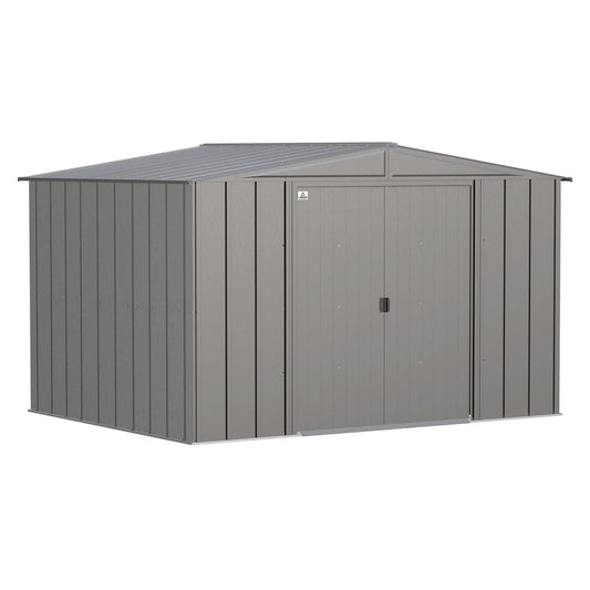 Arrow | Classic Steel Storage Shed, 10x8 ft., Charcoal CLG108CC