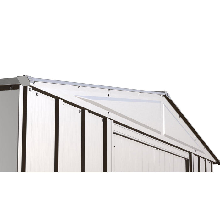 Arrow | Classic Steel Storage Shed, 10x8 ft., Flute Grey CLG108FG