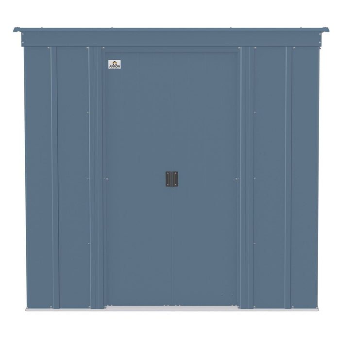 Arrow | Classic Steel Storage Shed, 6x4 ft., Blue Grey CLP64BG