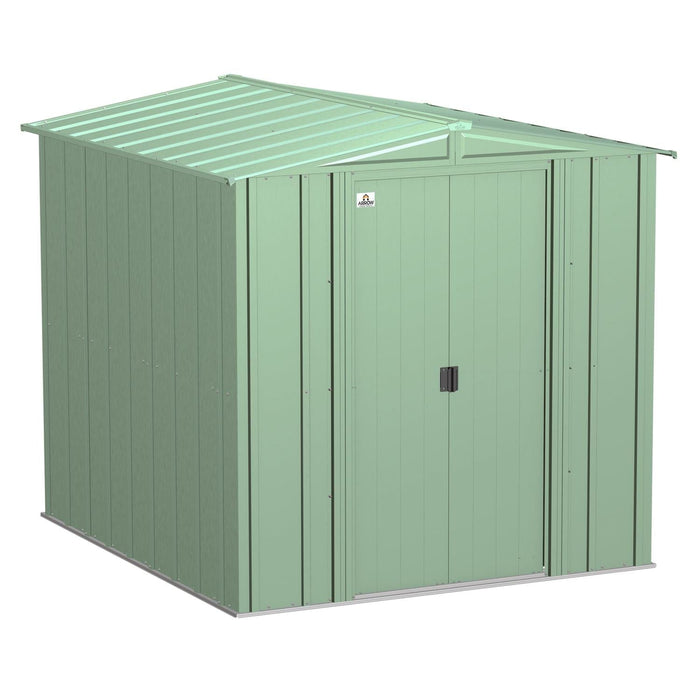 Arrow | Classic Steel Storage Shed, 6x7 ft., Sage Green CLG67SG