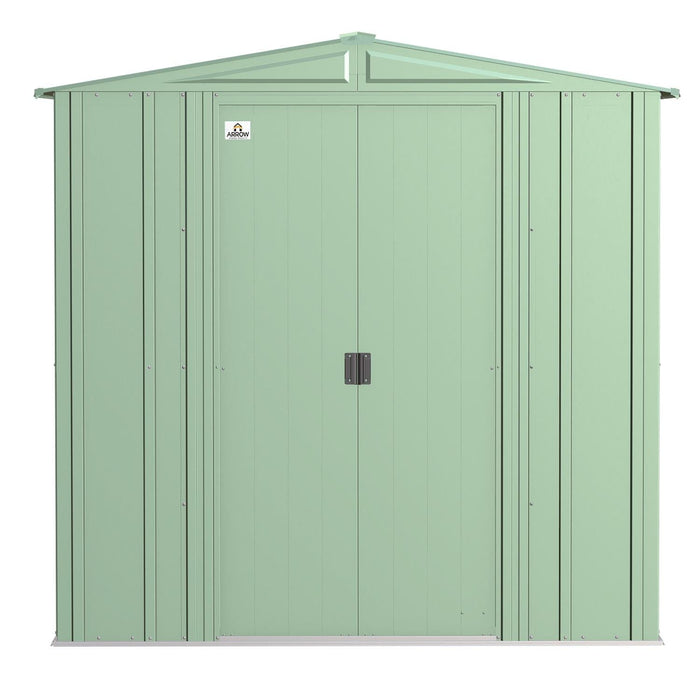 Arrow | Classic Steel Storage Shed, 6x7 ft., Sage Green CLG67SG