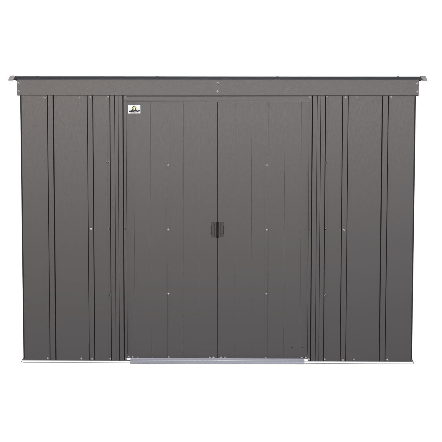 Arrow | Classic Steel Storage Shed, 8x4 ft., Charcoal CLP84CC