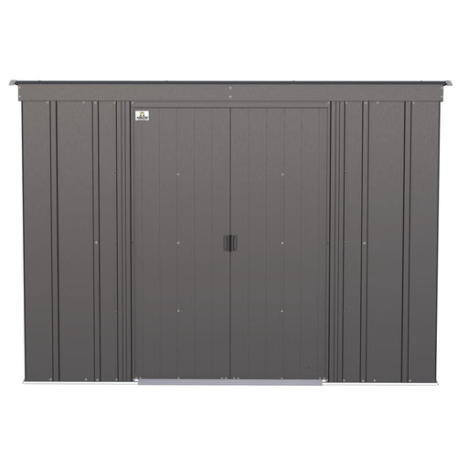 Arrow | Classic Steel Storage Shed, 8x4 ft., Charcoal CLP84CC