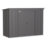 Arrow | Classic Steel Storage Shed, 8x4 ft., Charcoal CLP84CC