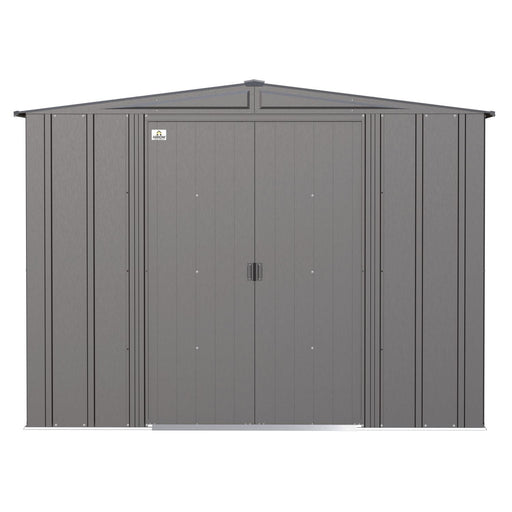 Arrow | Classic Steel Storage Shed, 8x6 ft., Charcoal