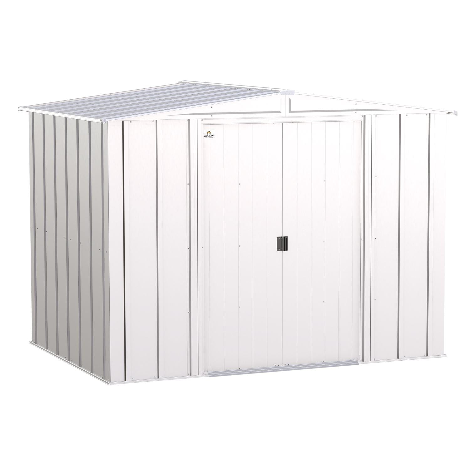 Arrow | Classic Steel Storage Shed, 8x6 ft., Flute Grey CLG86FG