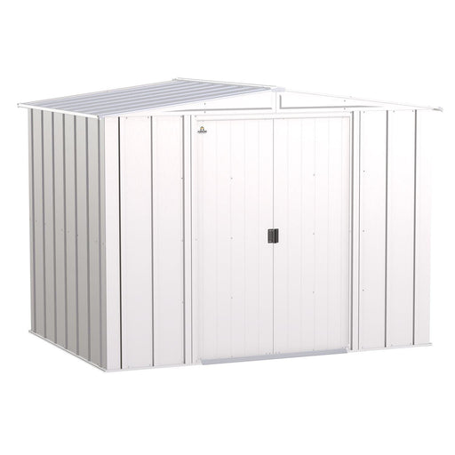 Arrow | Classic Steel Storage Shed, 8x6 ft., Flute Grey CLG86FG