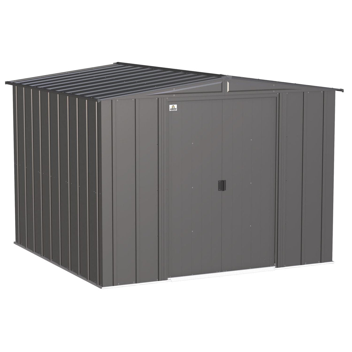 Arrow | Classic Steel Storage Shed, 8x8 ft., Charcoal CLG88CC