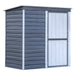 Arrow | Shed-in-a-Box Steel Storage Shed 6x4 ft. Galvanized Charcoal/Cream SBS64