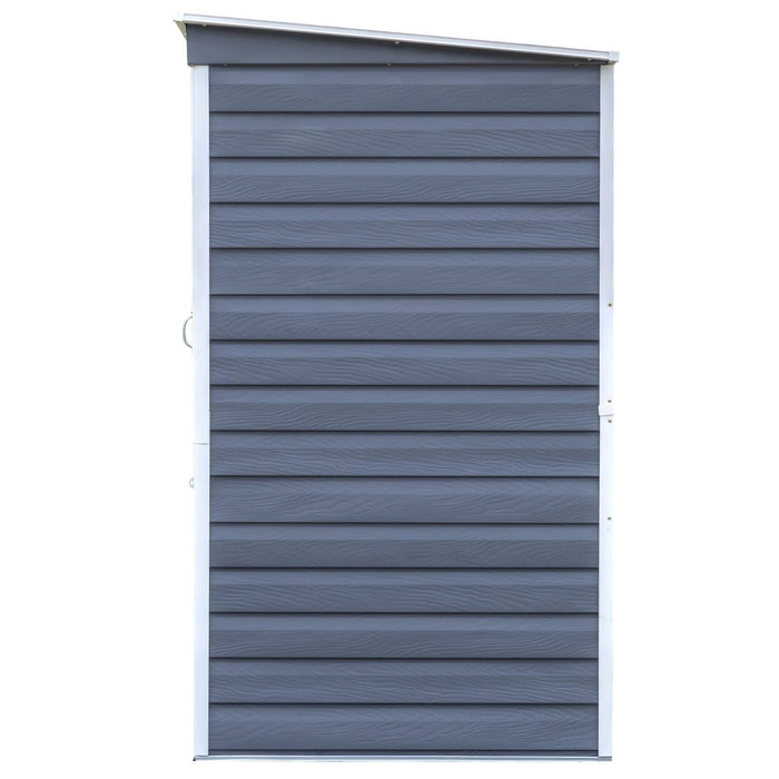 Arrow | Shed-in-a-Box Steel Storage Shed 6x4 ft. Galvanized Charcoal/Cream SBS64