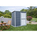 Arrow | Shed-in-a-Box Steel Storage Shed 6x4 ft. Galvanized Charcoal/Cream SBS64