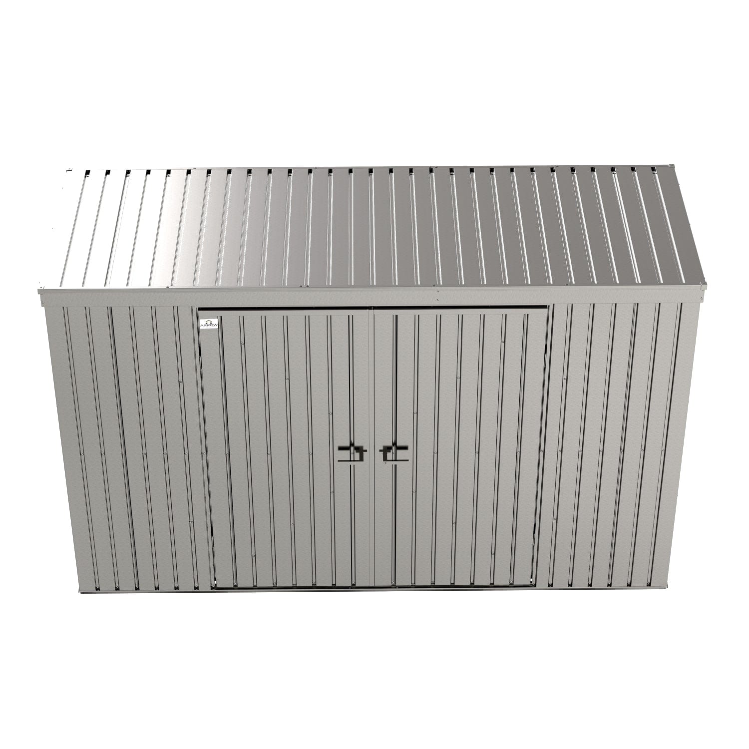 Arrow | Elite Steel Storage Shed, 10x4 ft. Silver