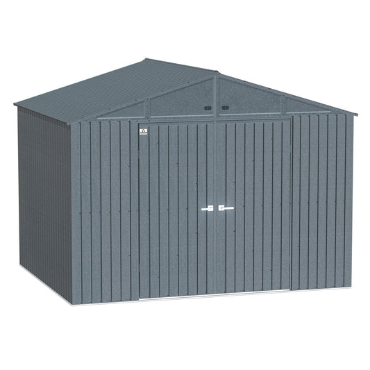 Arrow | Elite Steel Storage Shed, 10x8 ft. Anthracite EG108AN