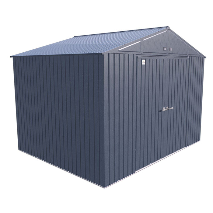 Arrow | Elite Steel Storage Shed, 10x8 ft. Blue Grey EG108BG