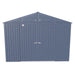 Arrow | Elite Steel Storage Shed, 10x8 ft. Blue Grey EG108BG